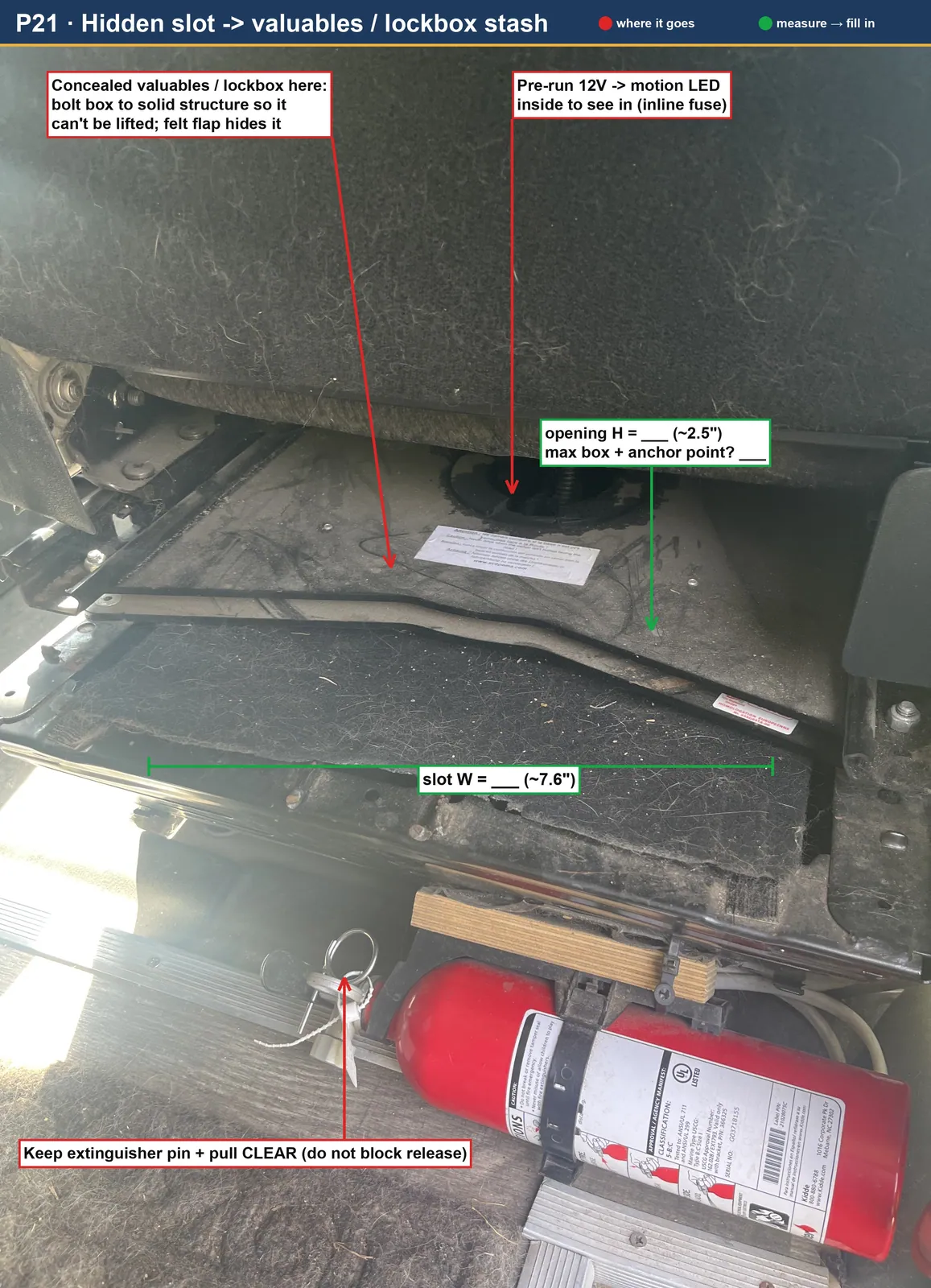 hidden 12v slot