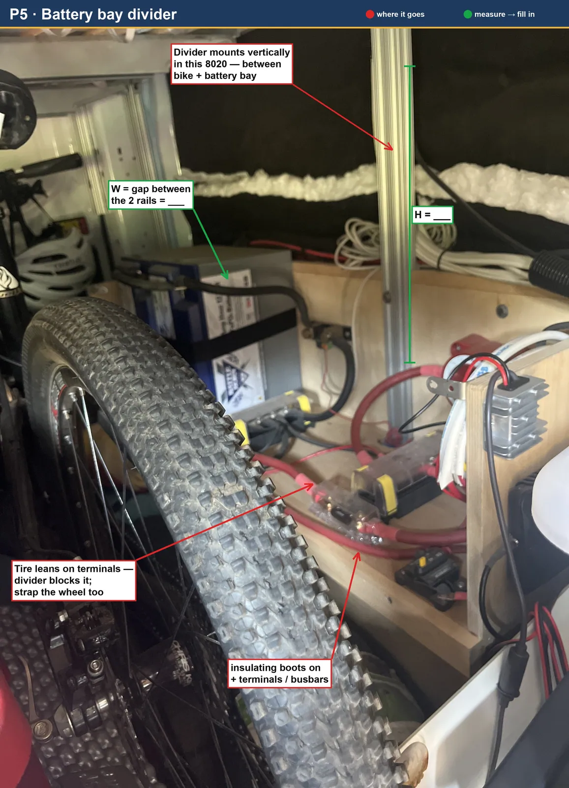 battery bay divider