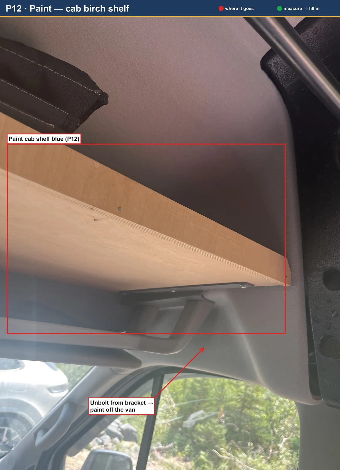 cab shelf paint