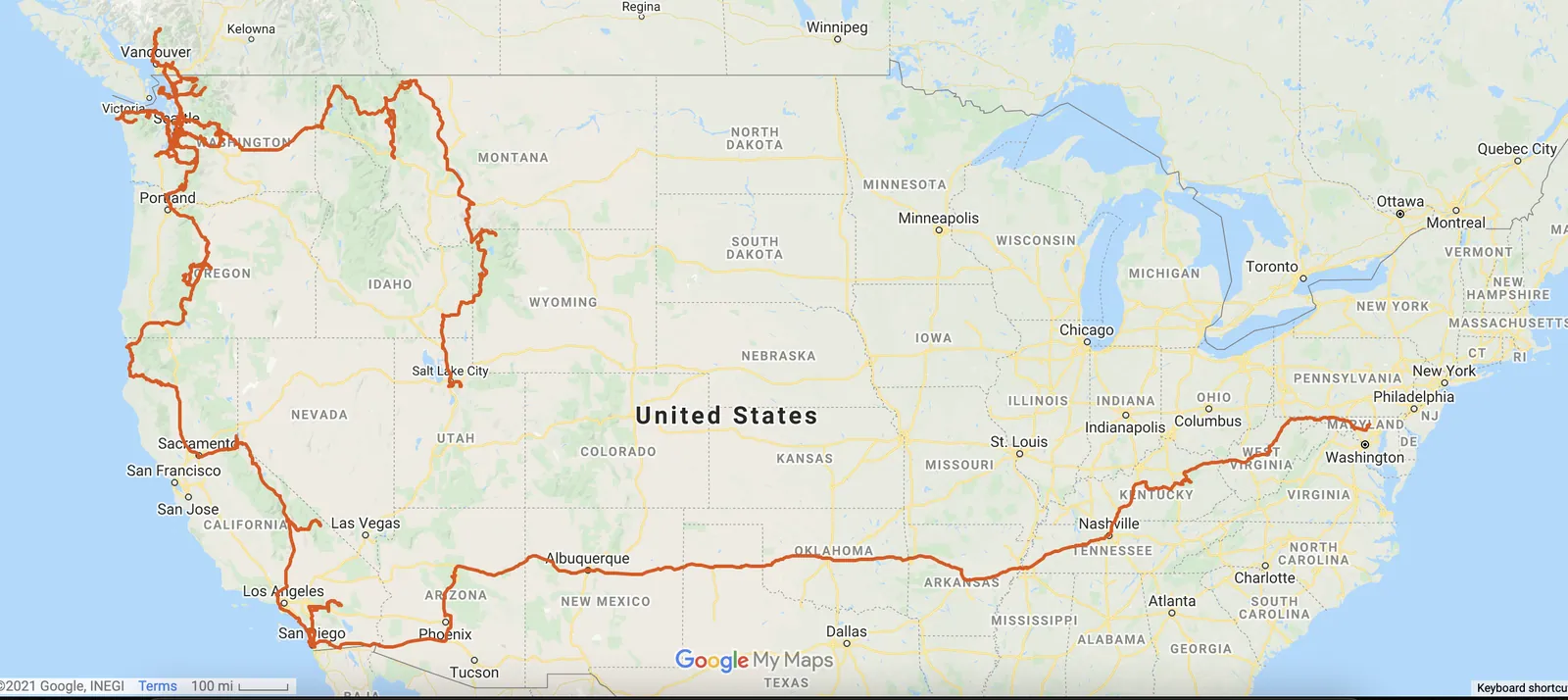 2021 route map